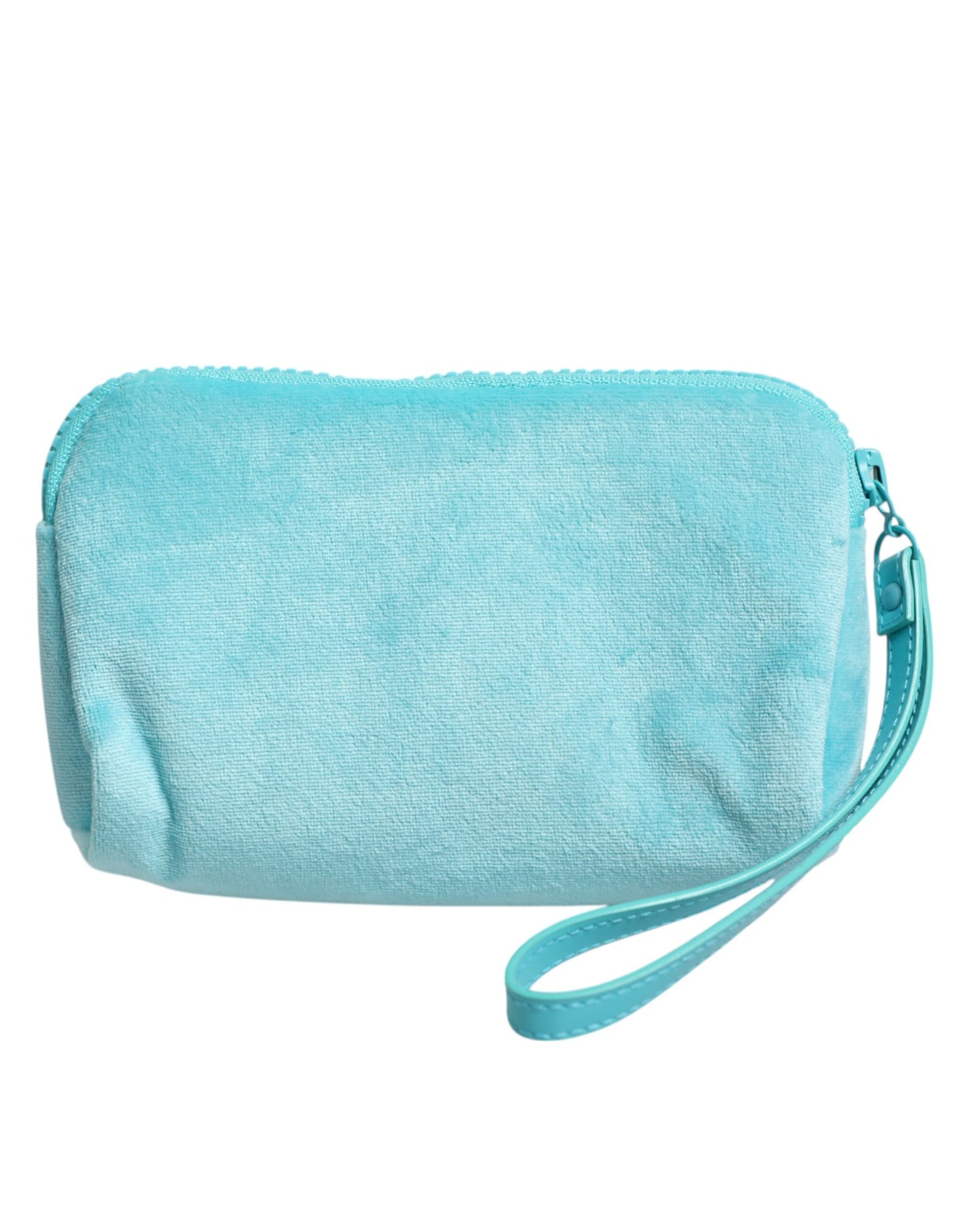 Dolce & Gabbana Hellblaue solide Logo-Kupplung-Sonnenbrillenhalter-Tasche
