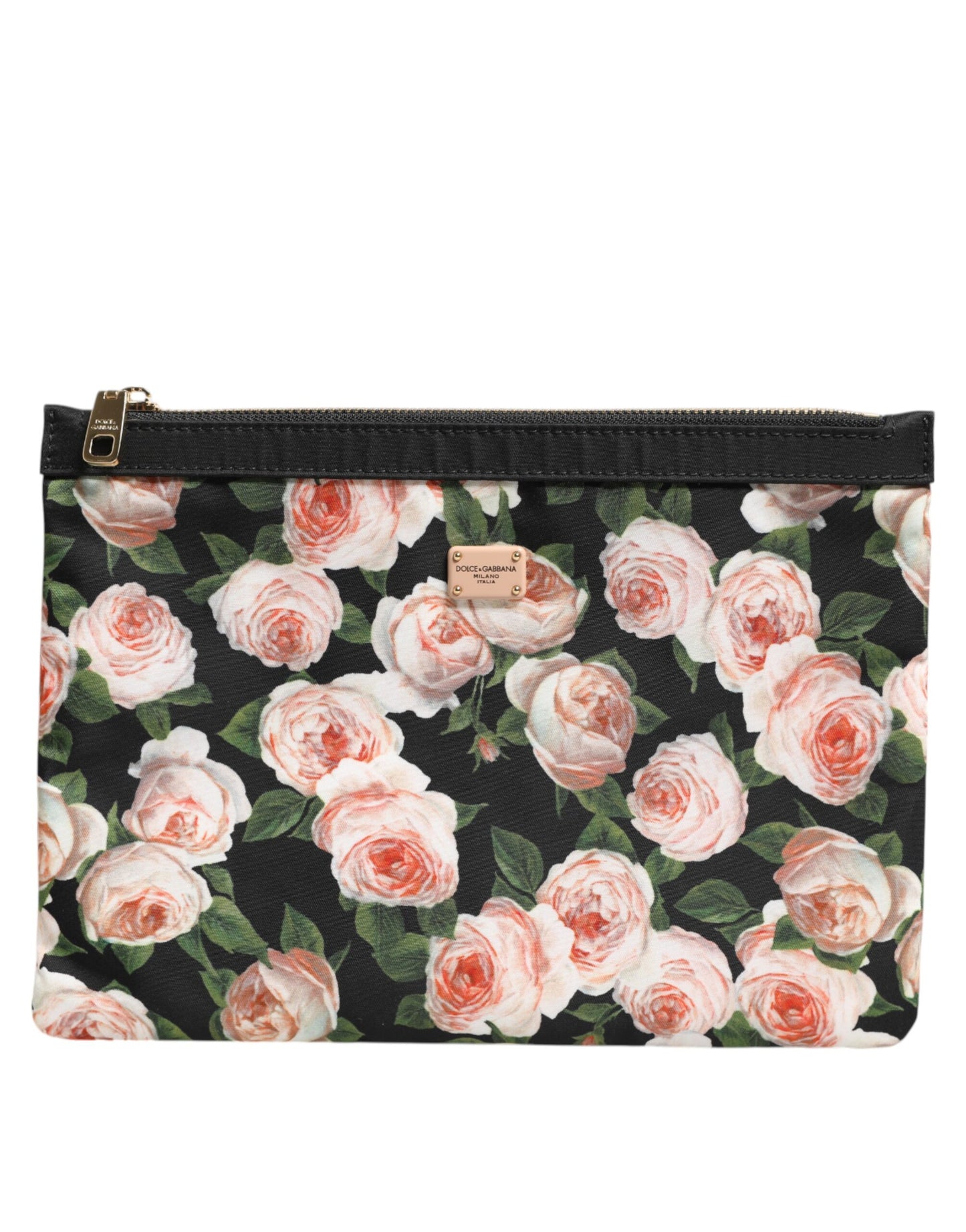Dolce & Gabbana Multicolor Floral DG Plaque Clutch Frauen Pouch Borse Tasche