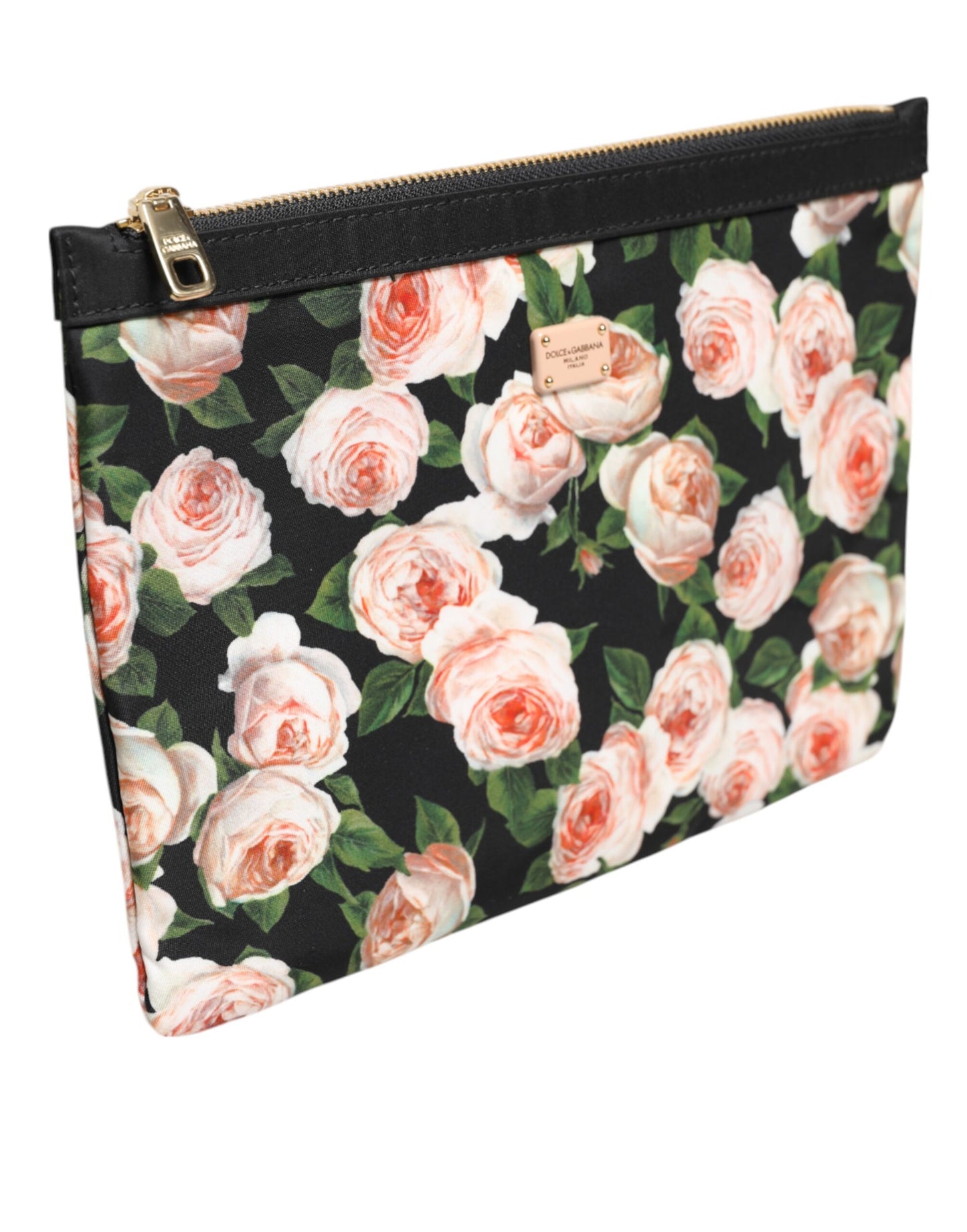 Dolce & Gabbana Multicolor Floral DG Plaque Clutch Frauen Pouch Borse Tasche