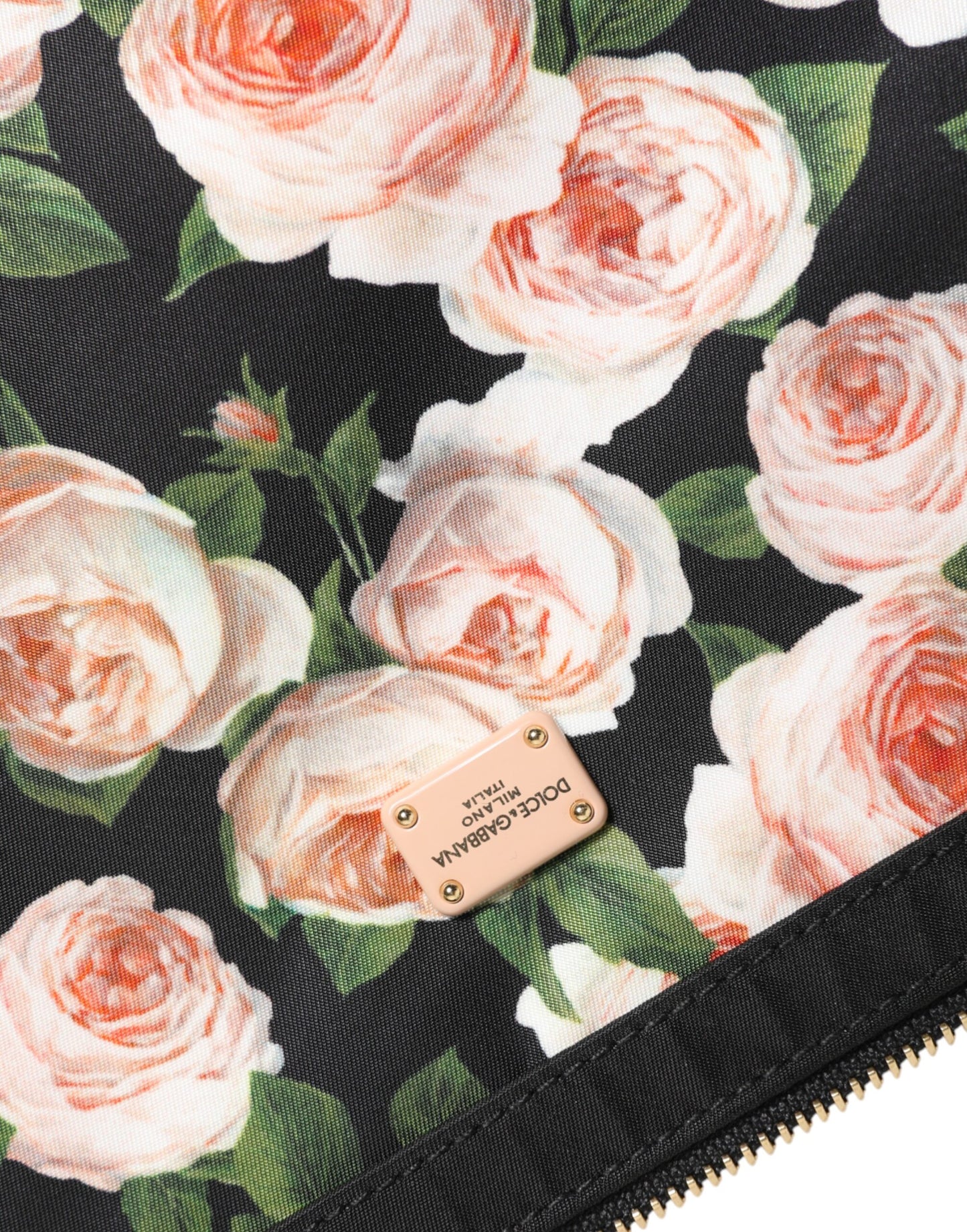 Dolce & Gabbana Multicolor Floral DG Plaque Clutch Frauen Pouch Borse Tasche