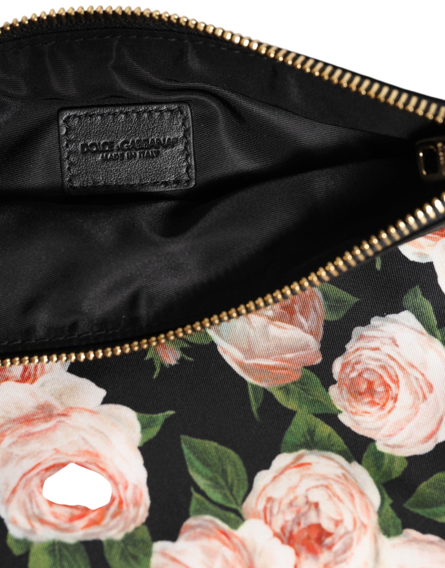 Dolce & Gabbana Multicolor Floral DG Plaque Clutch Frauen Pouch Borse Tasche