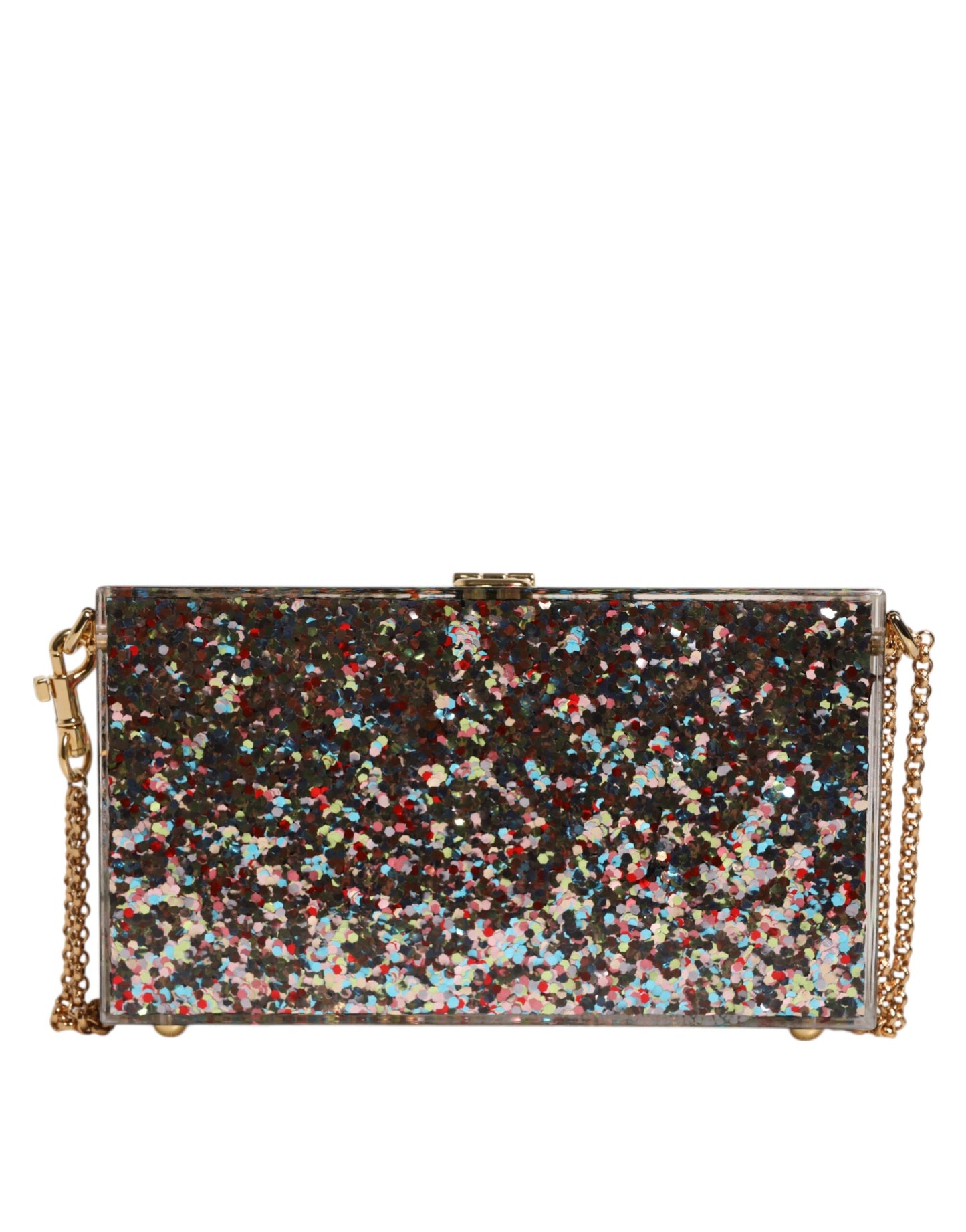 Dolce & Gabbana Multicolor PurseBox Mode Sinner Glitter Crossbody Tasche