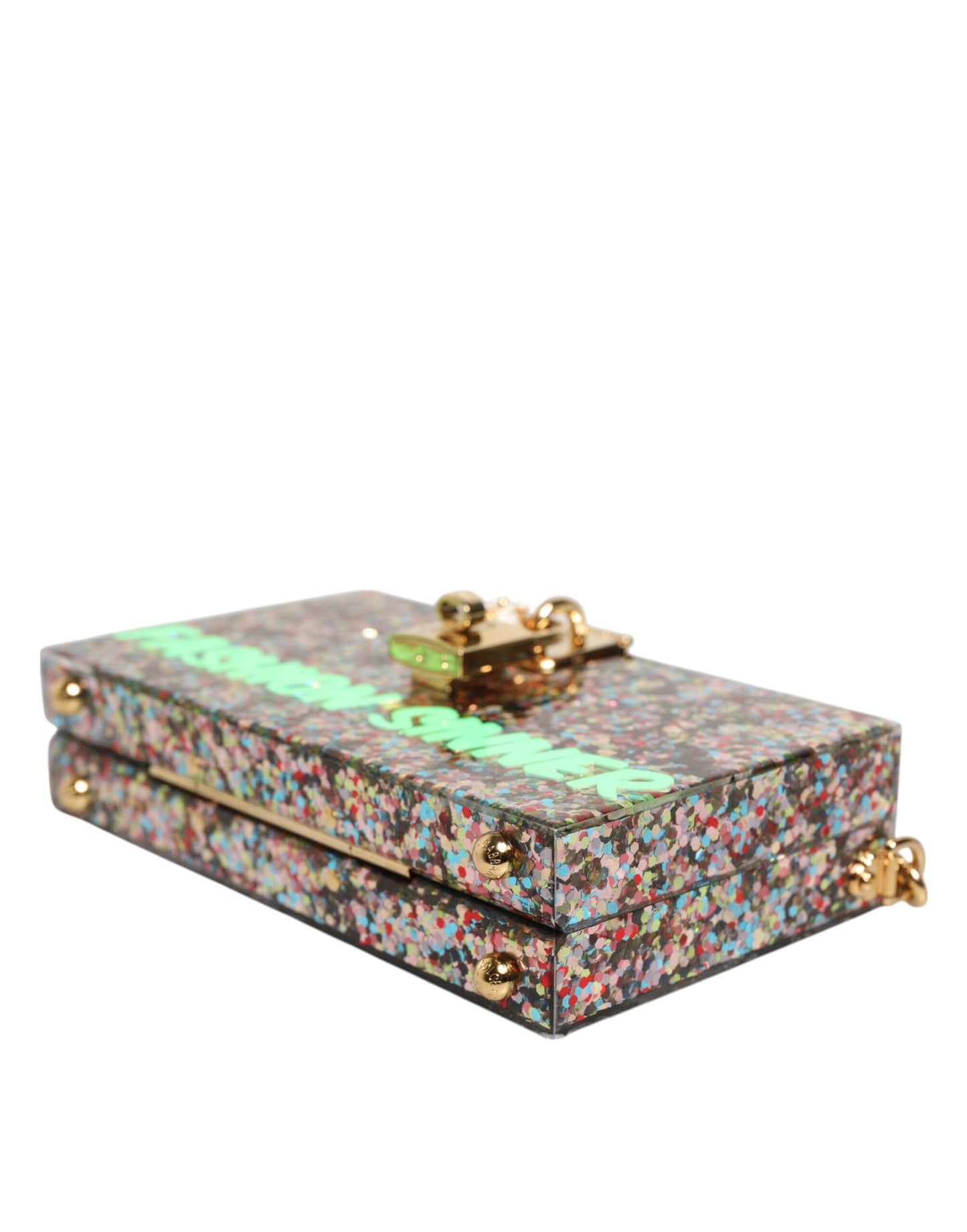 Dolce & Gabbana Multicolor PurseBox Mode Sinner Glitter Crossbody Tasche