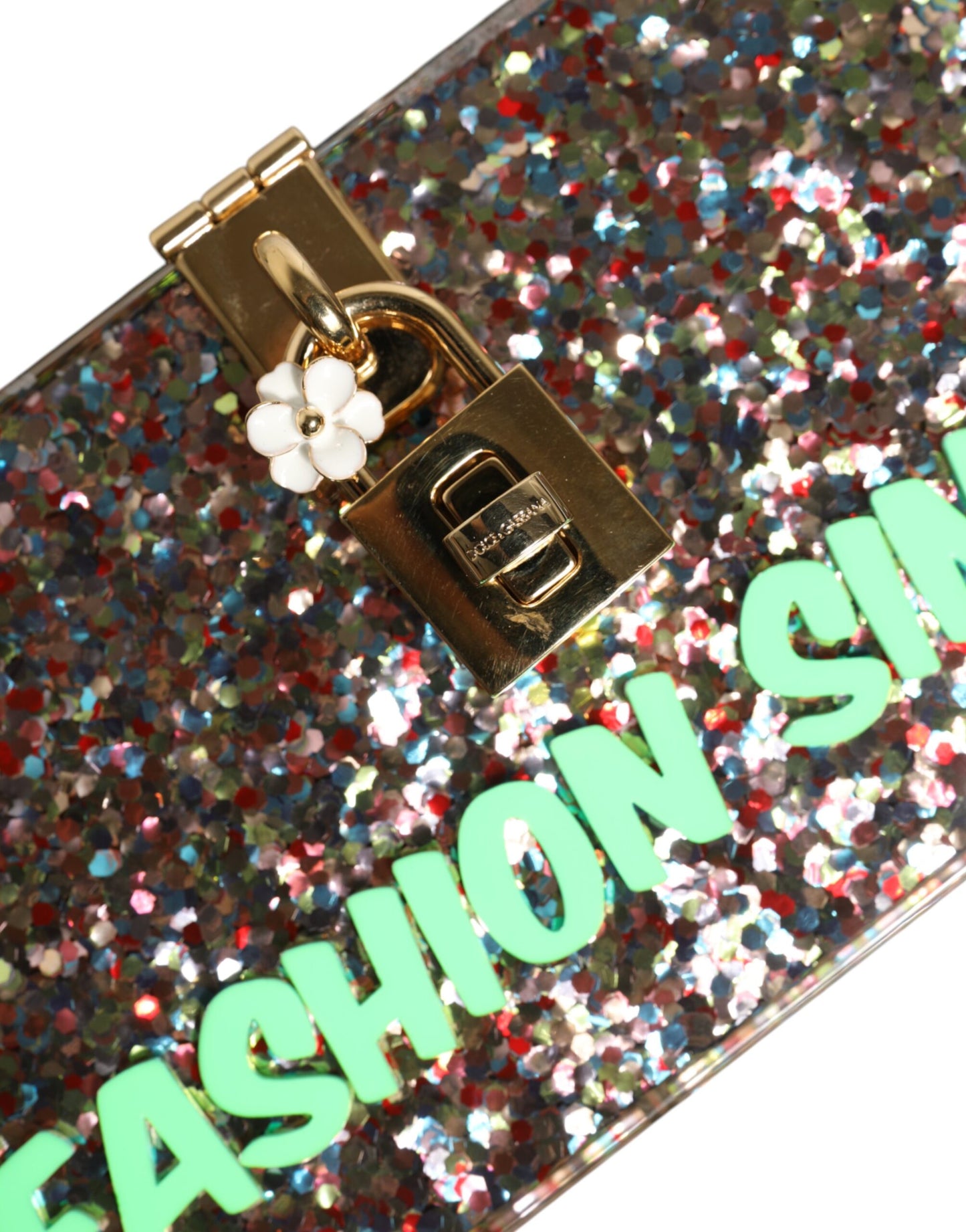 Dolce & Gabbana Multicolor PurseBox Mode Sinner Glitter Crossbody Tasche