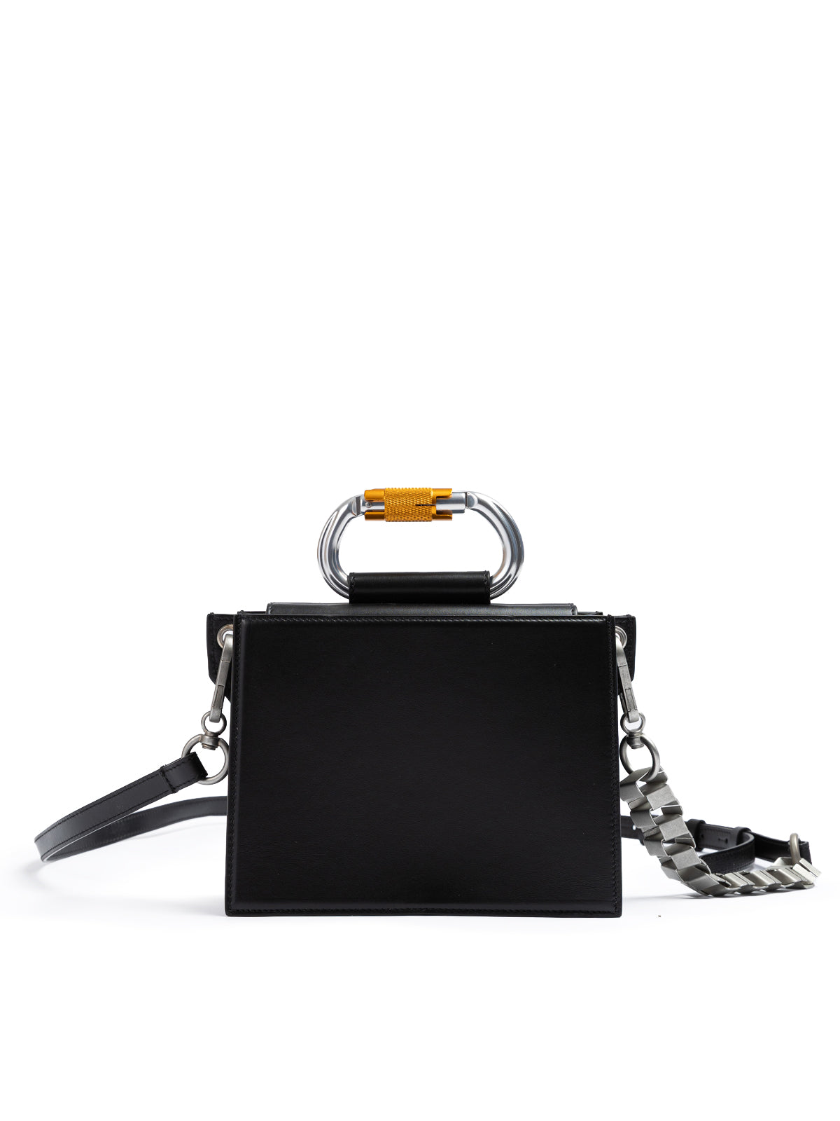 Ambush Schwarze Leder Crossbody Tasche