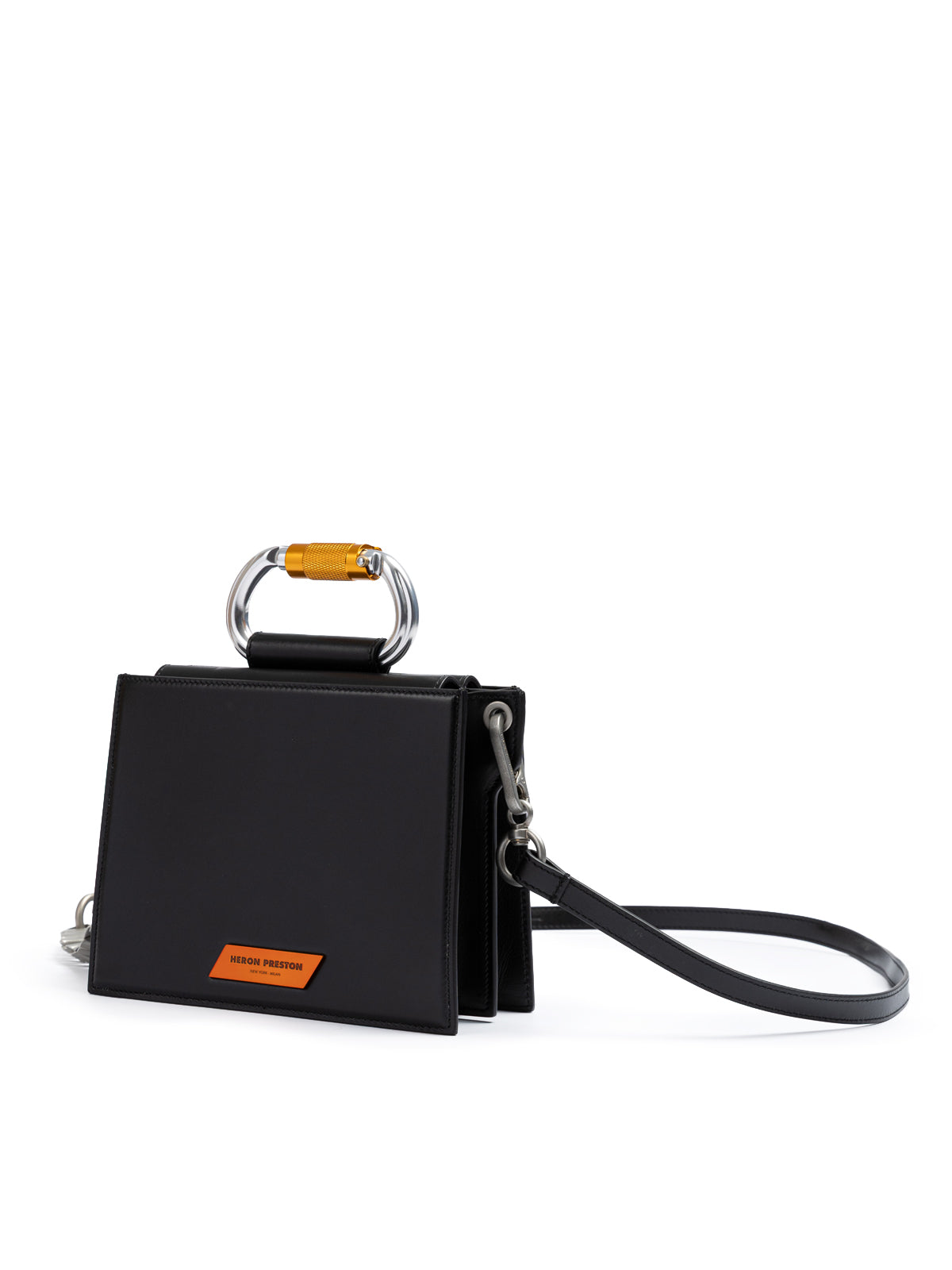 Ambush Schwarze Leder Crossbody Tasche