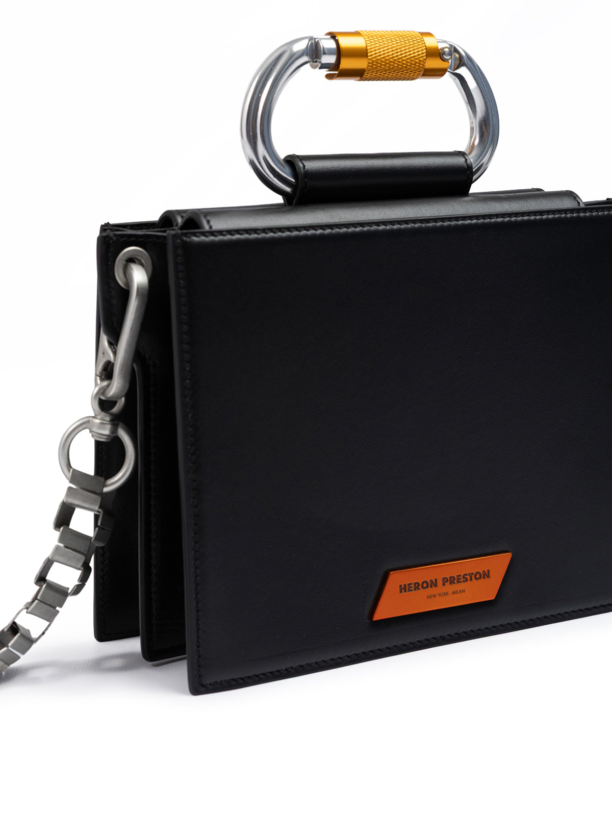 Ambush Schwarze Leder Crossbody Tasche