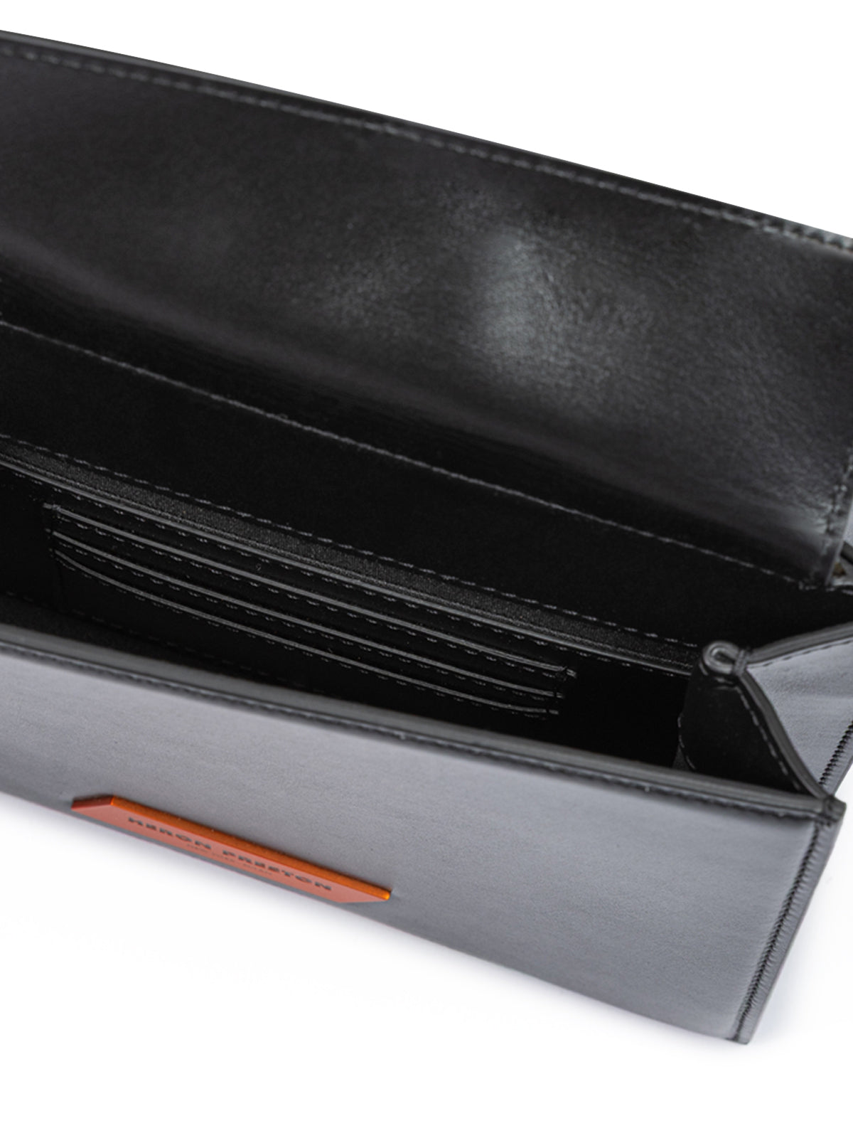 Ambush Schwarze Leder Crossbody Tasche