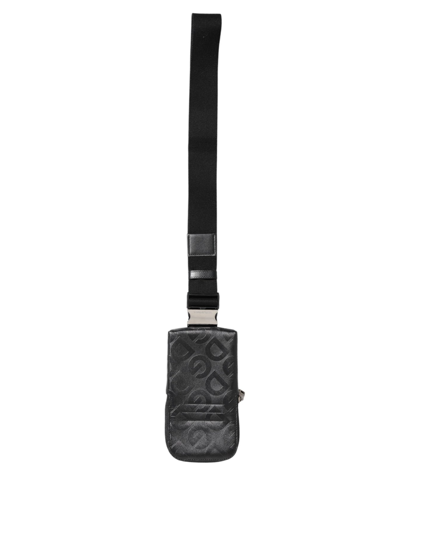 Dolce & Gabbana Grau DG Logo Mania Geldbörse Telefon Gürtel Taille Männer Borse Tasche