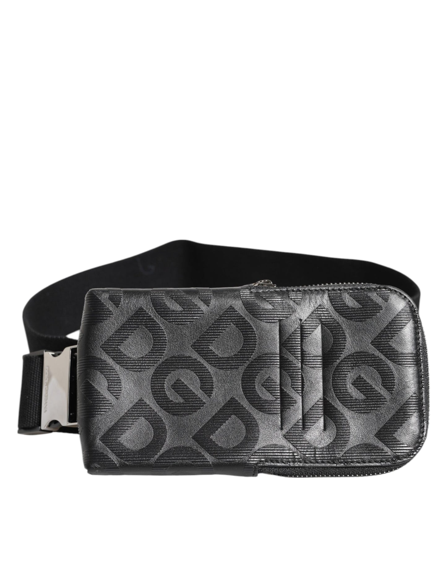 Dolce & Gabbana Grau DG Logo Mania Geldbörse Telefon Gürtel Taille Männer Borse Tasche