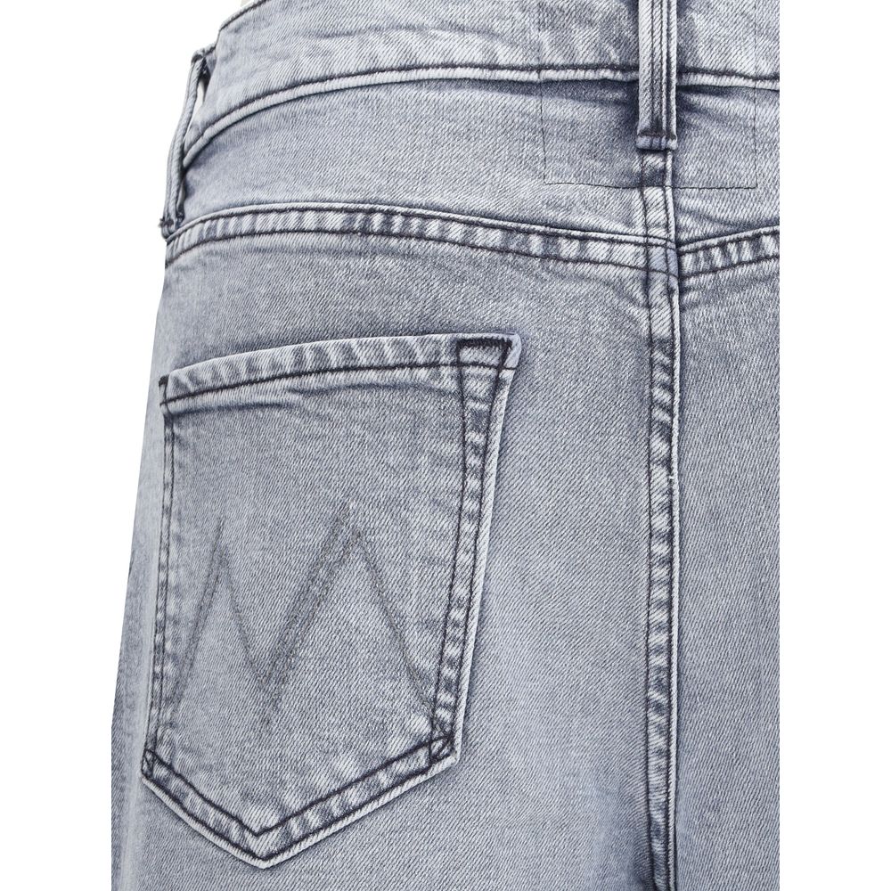 Mother Denim Graue Baumwoll-Jeans aus Denim