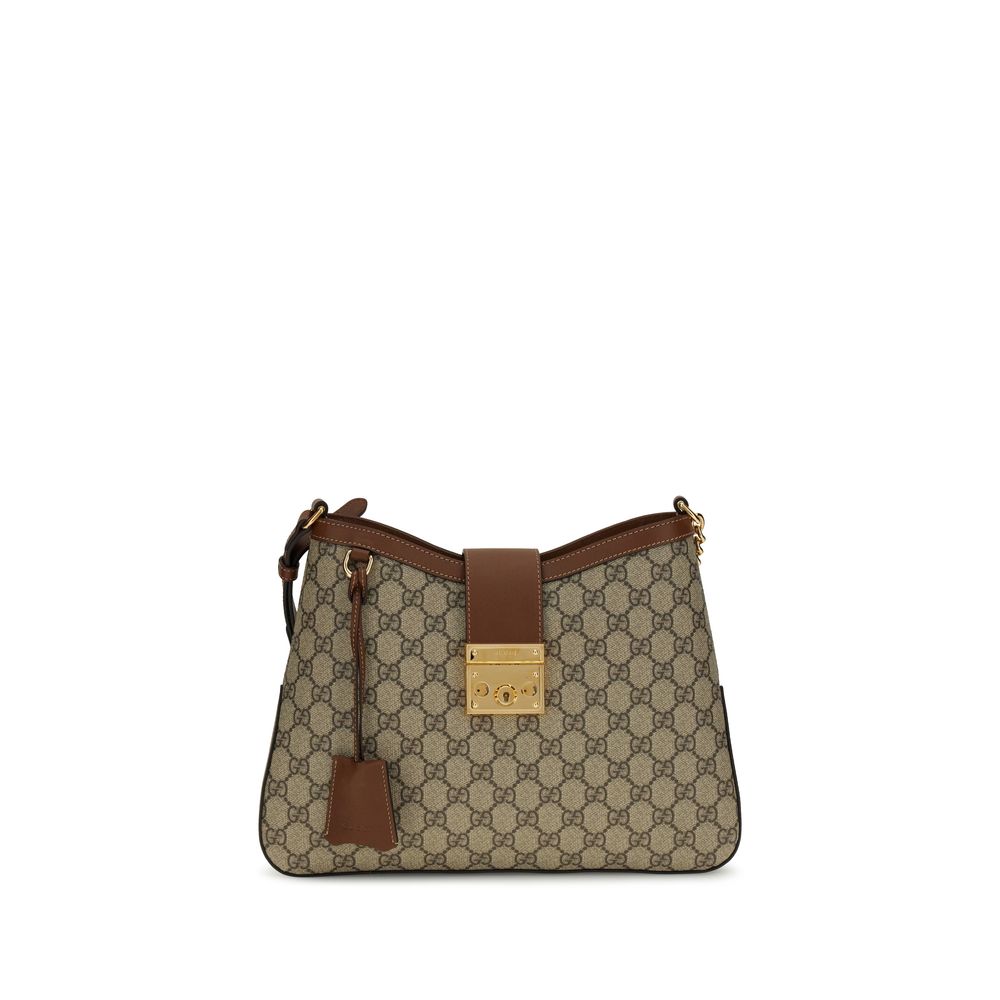 Gucci Große Vorhängeschloss-Schulter-Ba