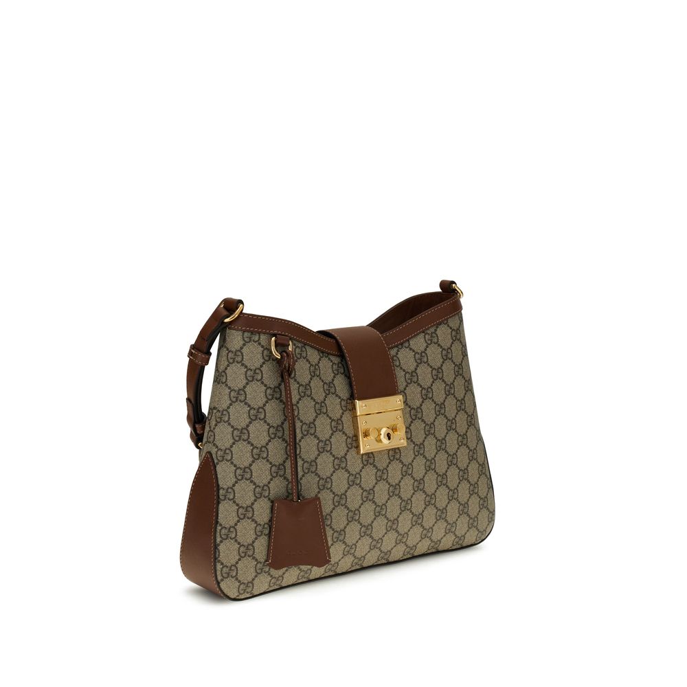 Gucci Große Vorhängeschloss-Schulter-Ba