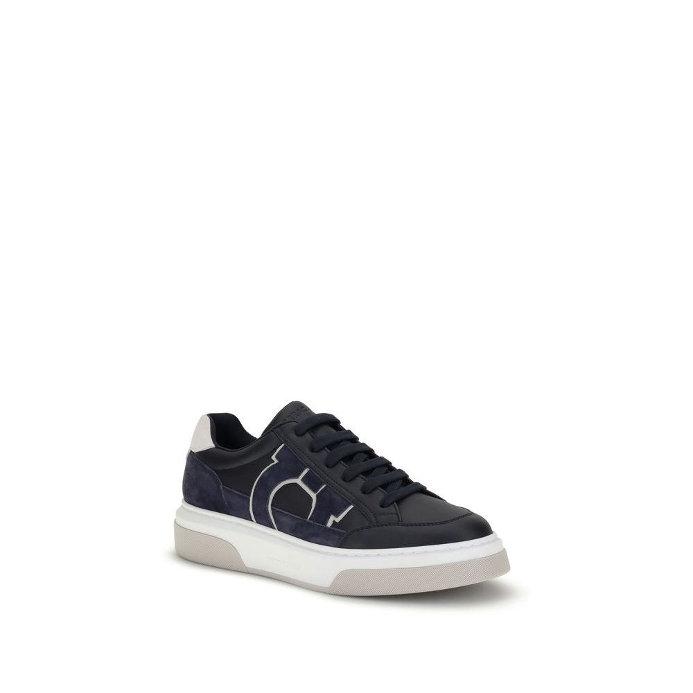 Ferragamo Gancini Leder Turnschuhe