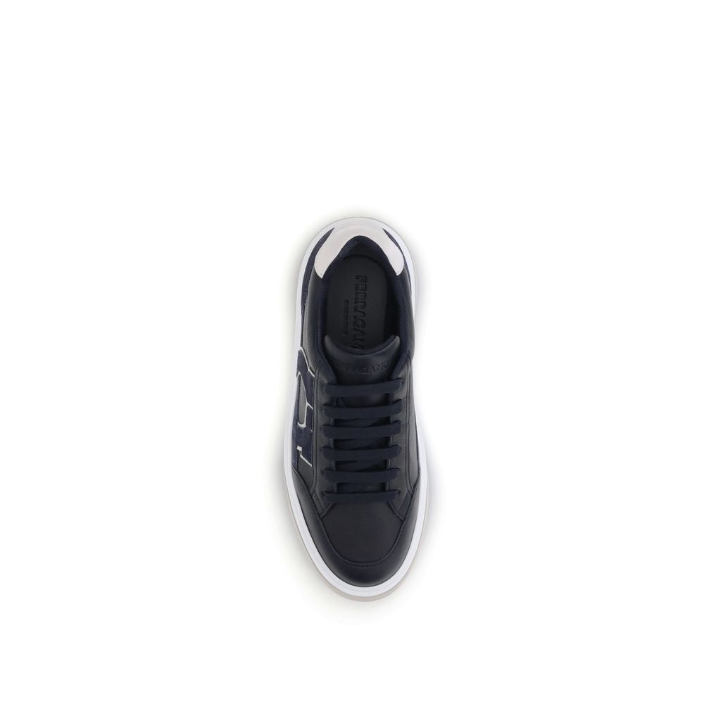 Ferragamo Gancini Leder Turnschuhe