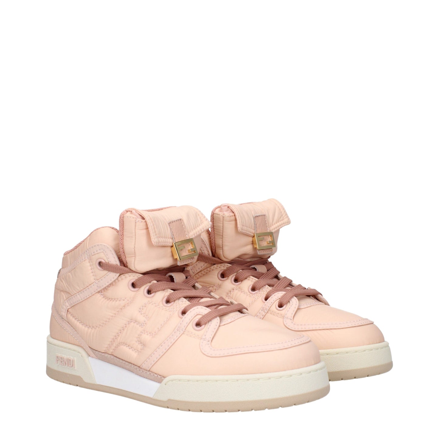 Fendi Rosa Nylon-High-Tops