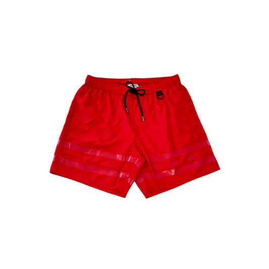 Iceberg Rote Polyester Herren-Badeshorts