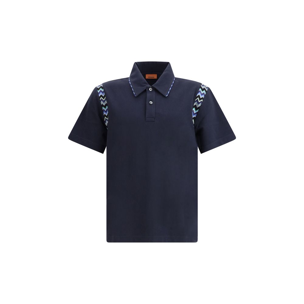 Missoni Polohemd mit Zickzack-Details