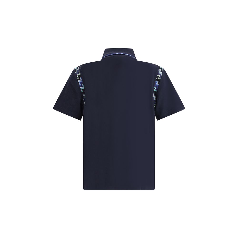 Missoni Polohemd mit Zickzack-Details