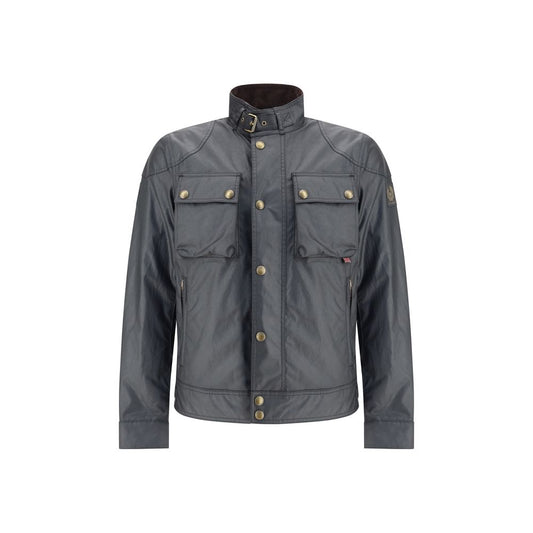 Belstaff Schwarze Baumwolljacke im Militärstil