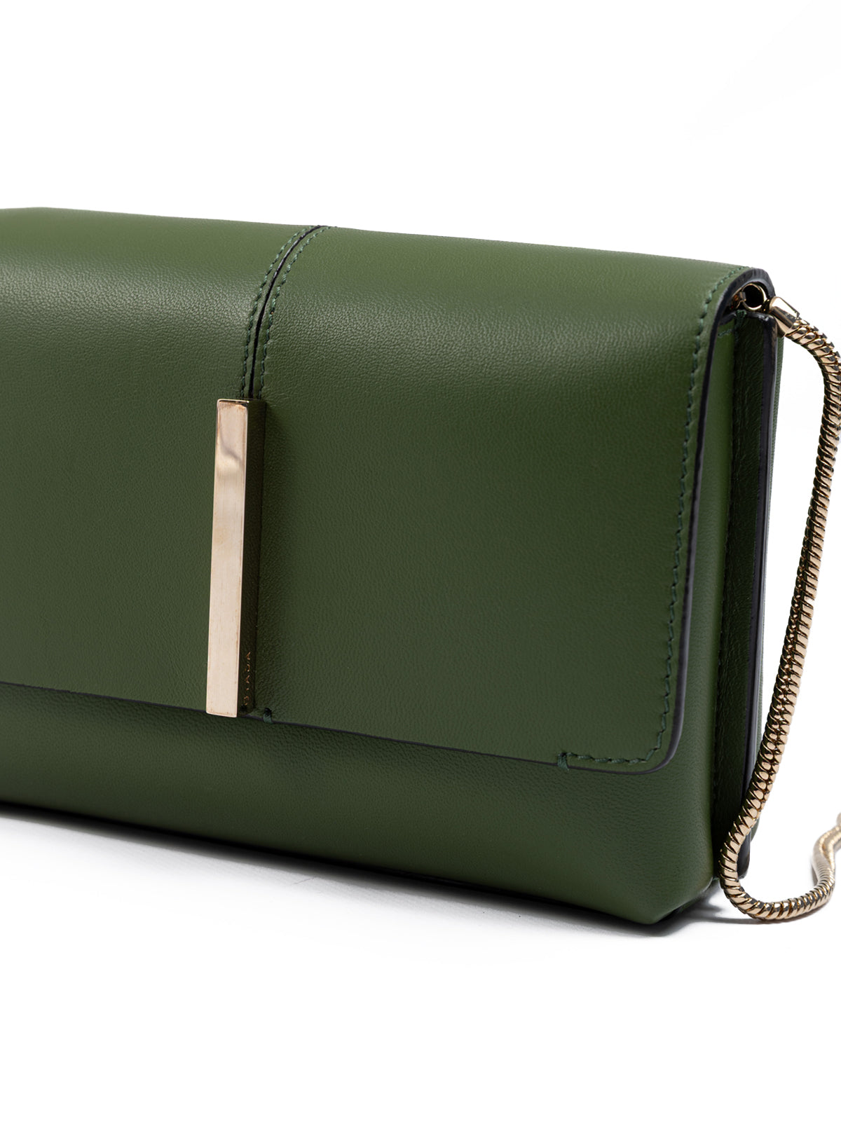 Giada Dunkelgrüne Leder Crossbody Tasche