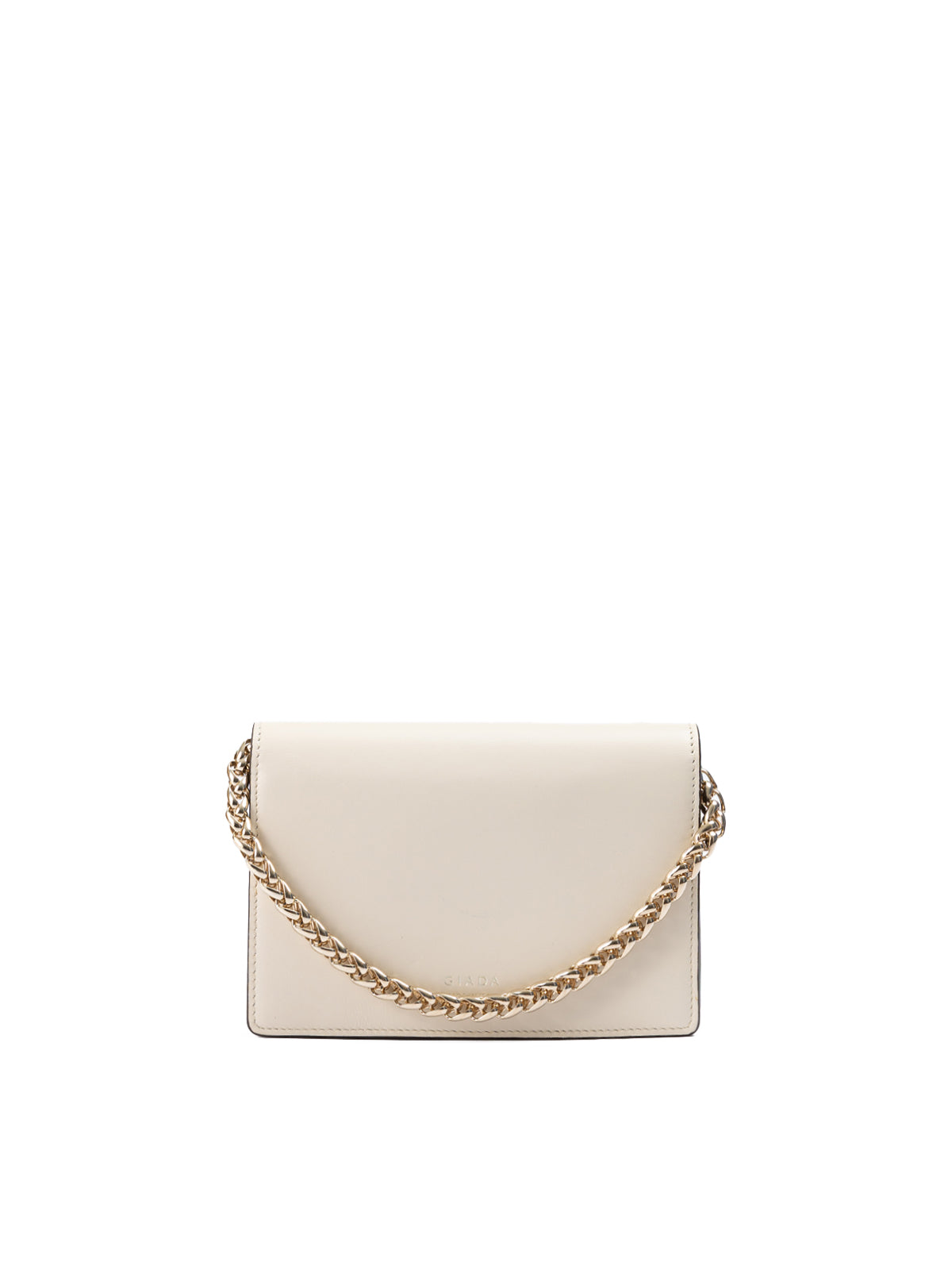 Giada Beige Leder Clutch Tasche