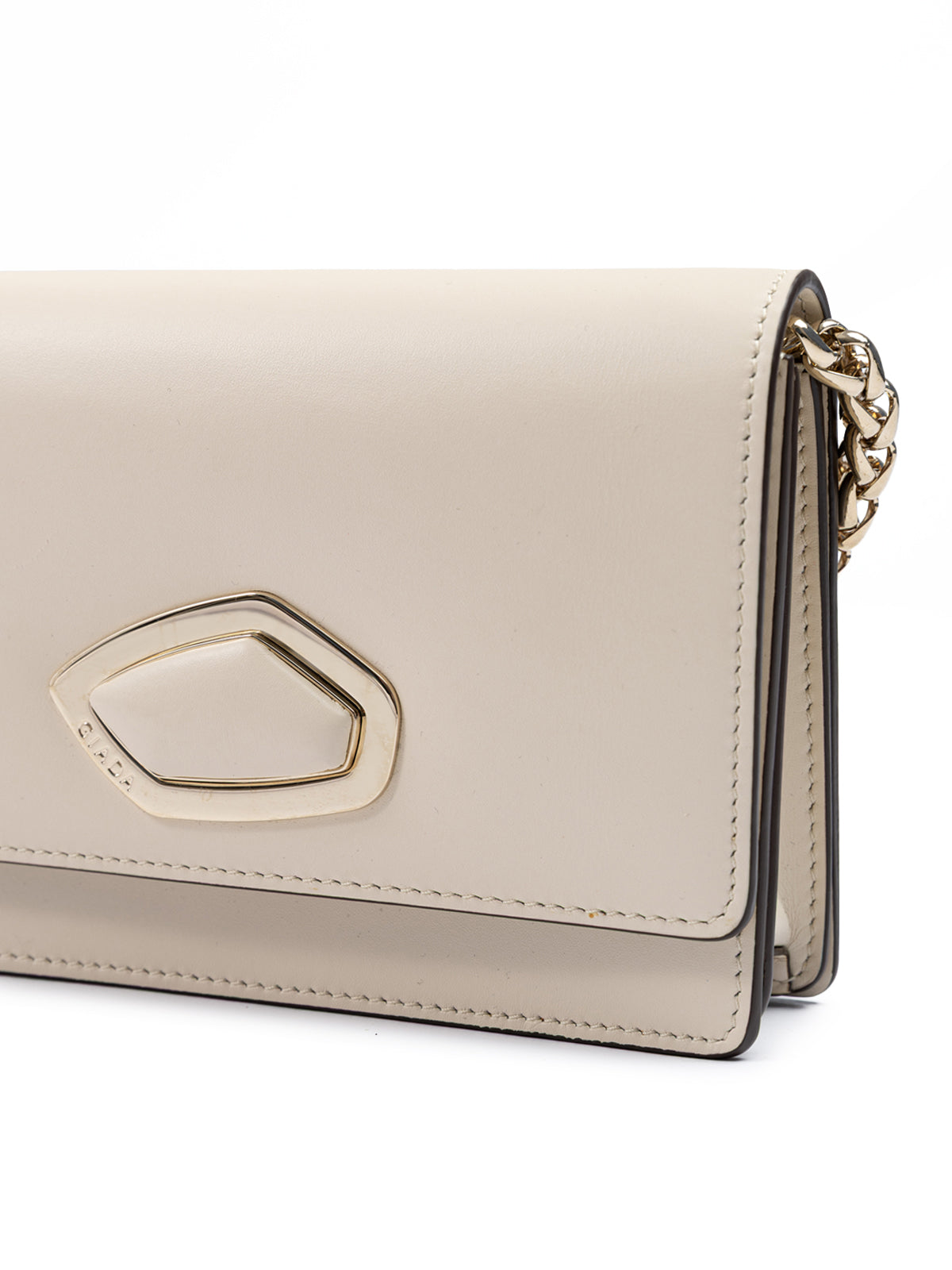 Giada Beige Leder Clutch Tasche