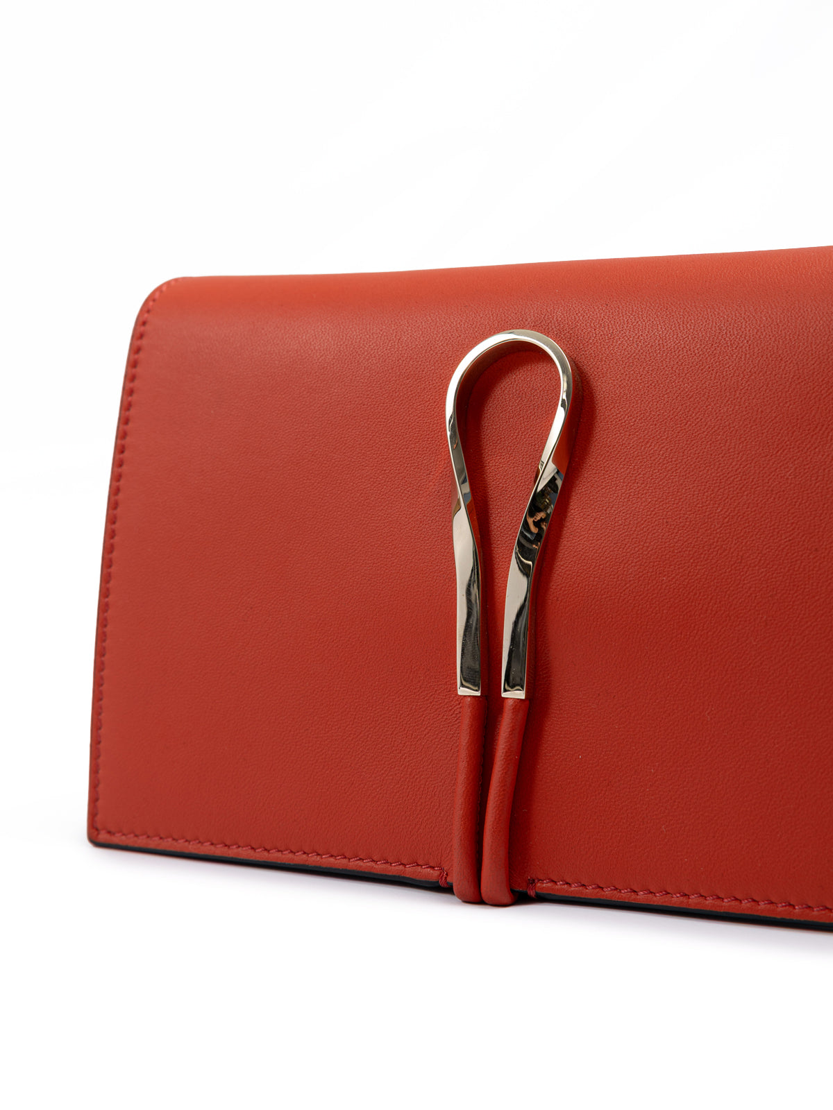 Giada Rote Leder Clutch Tasche