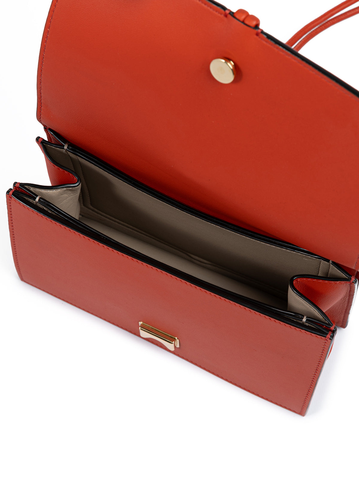 Giada Rote Leder Clutch Tasche