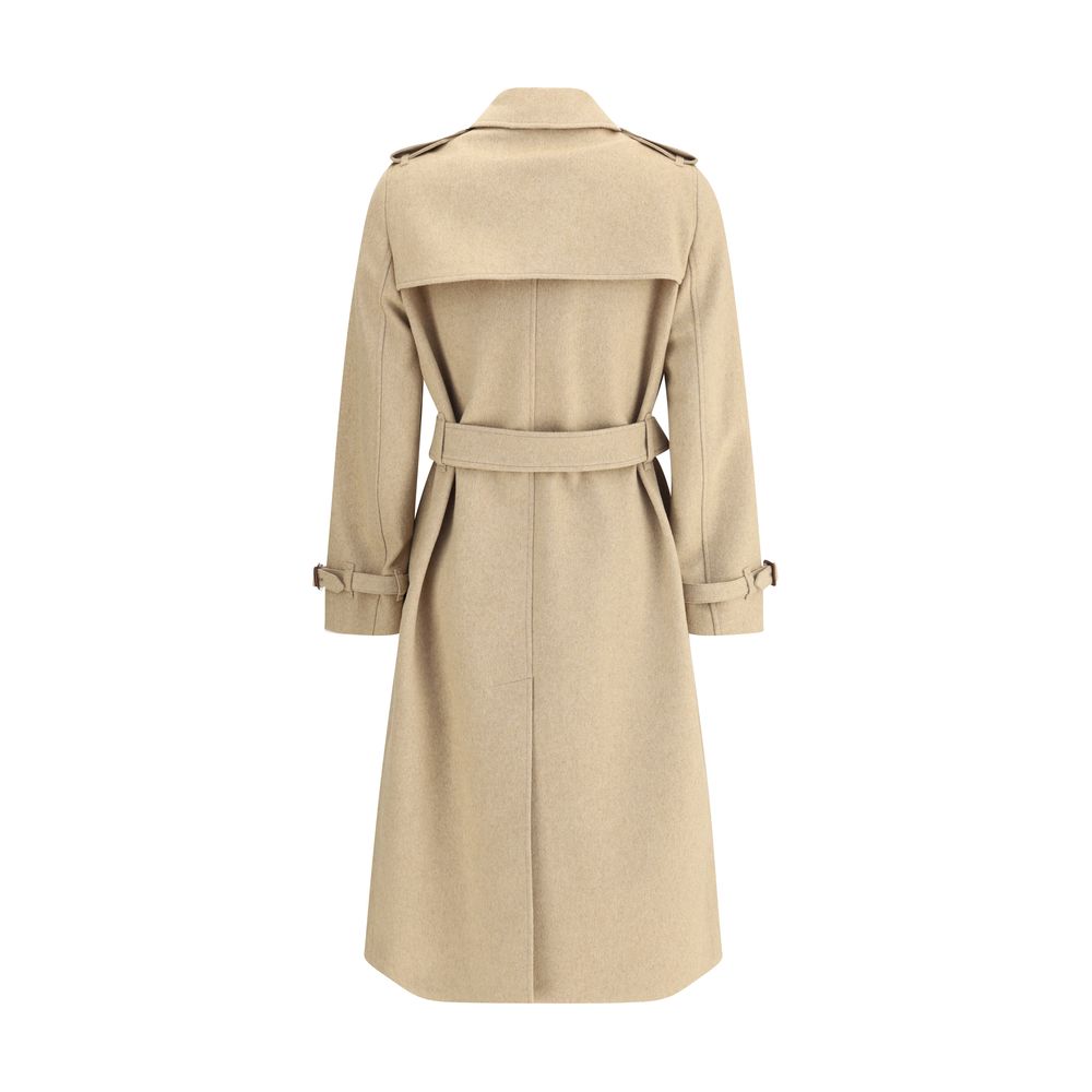 Burberry Kensington Midi-Mantel aus Kaschmir