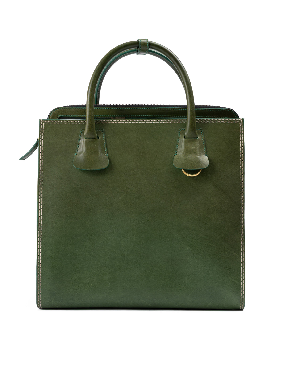 Dsquared² Tote Tasche aus grünem Leder