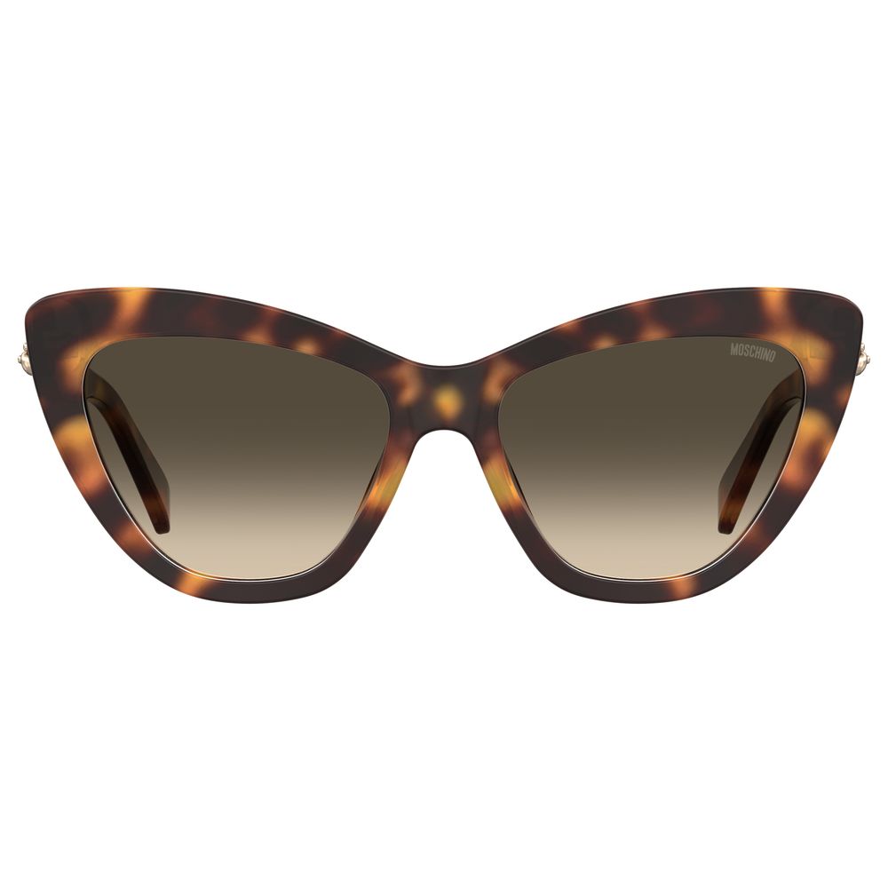 Moschino Braune Acetat-Sonnenbrille