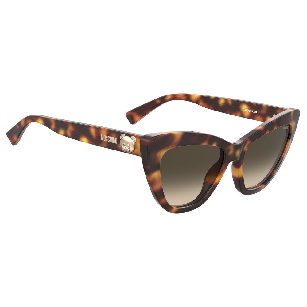 Moschino Braune Acetat-Sonnenbrille