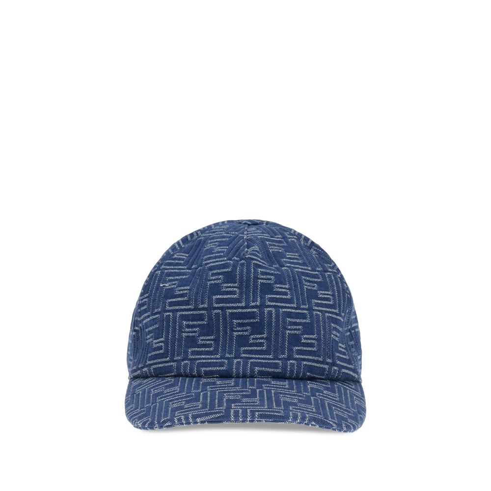Fendi Baseballmütze mit Denim-Stickerei