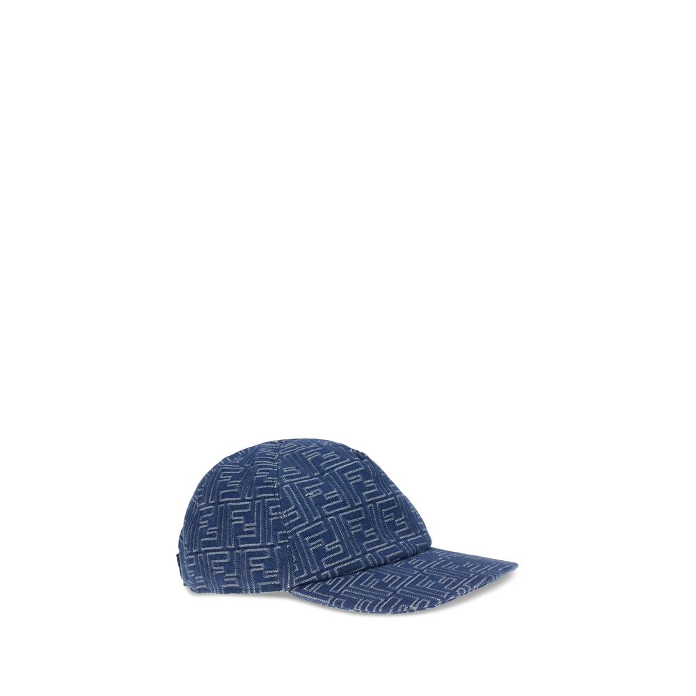 Fendi Baseballmütze mit Denim-Stickerei