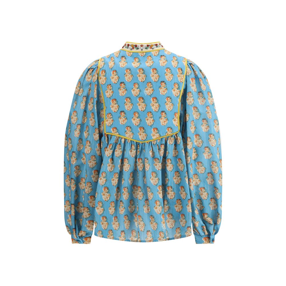 Valentino Bluse mit Petales D'Amour Druck