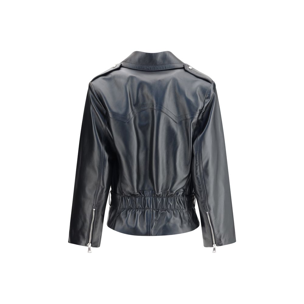 Alessandra Rich Biker-Lederjacke