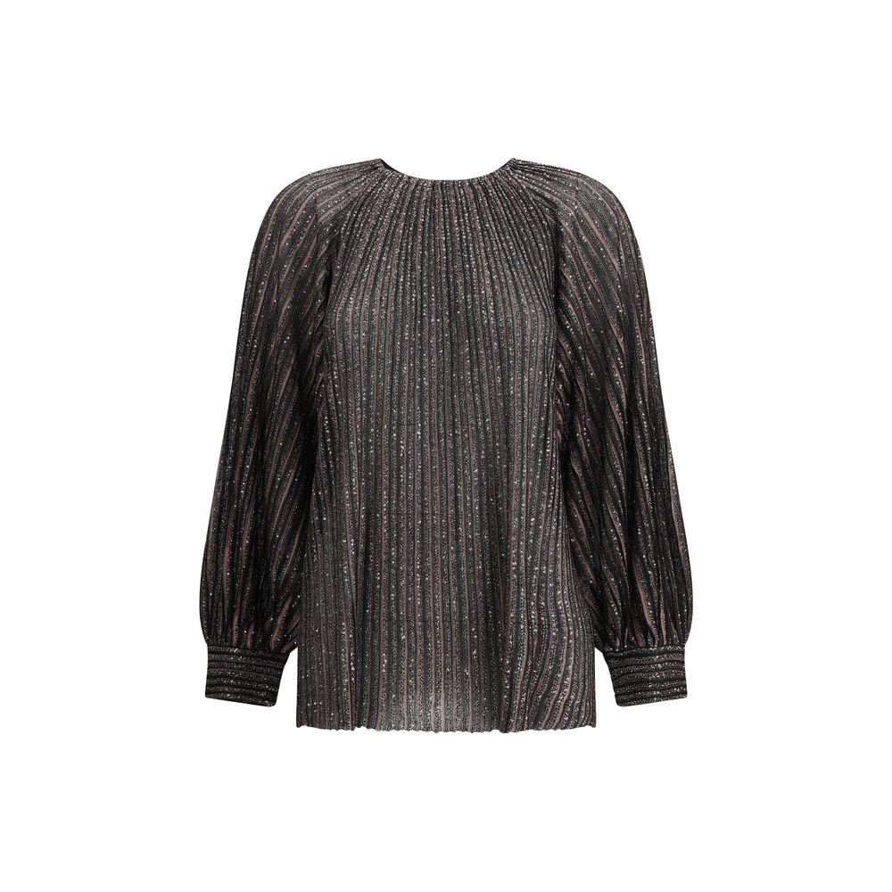 Missoni Gestreifte Bluse mit Pailletten