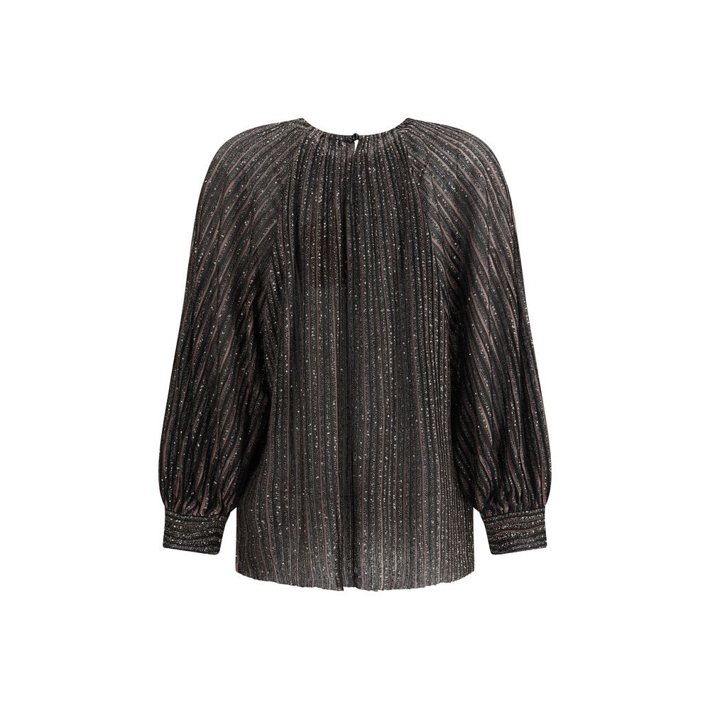 Missoni Gestreifte Bluse mit Pailletten
