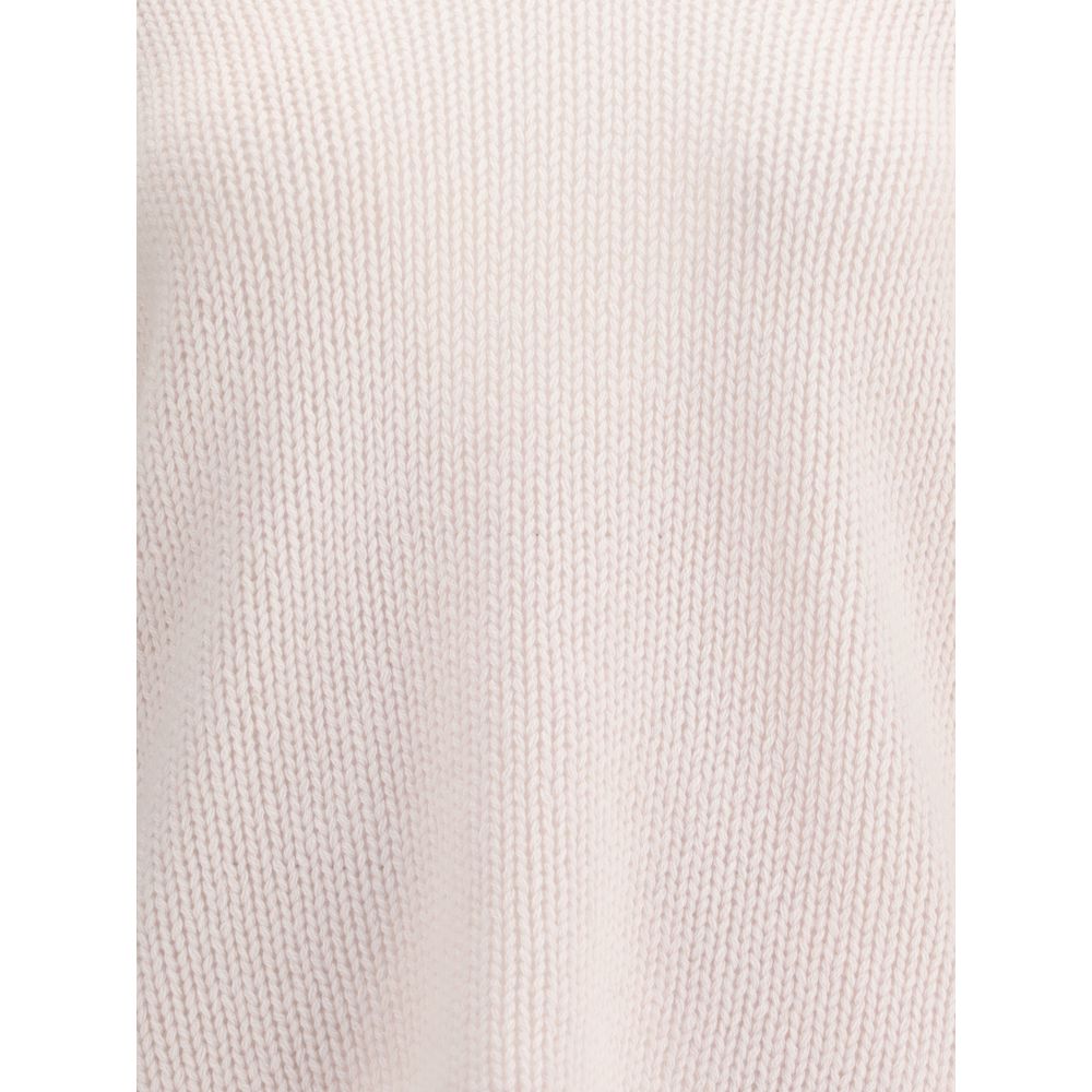 Forte_Forte Pullover mit V-Ausschnitt aus Kaschmir und Wolle