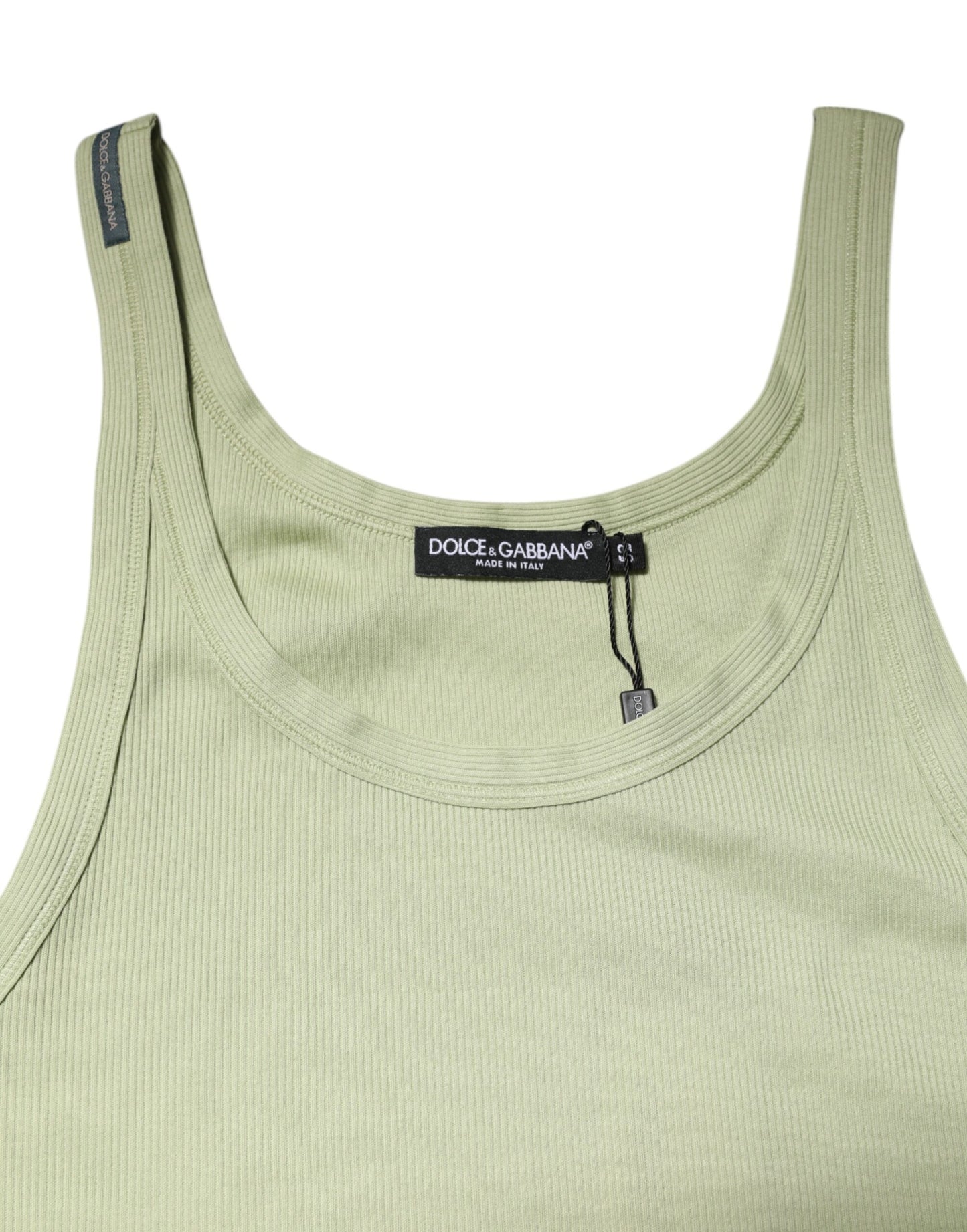Dolce & Gabbana Hellgrünes Tank-T-Shirt ärmellos Männer Männer-T-Shirt