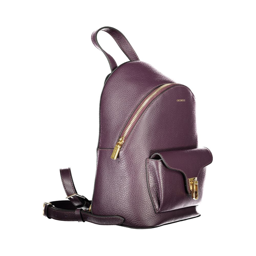 Coccinelle Violetter Leder-Rucksack für Frauen