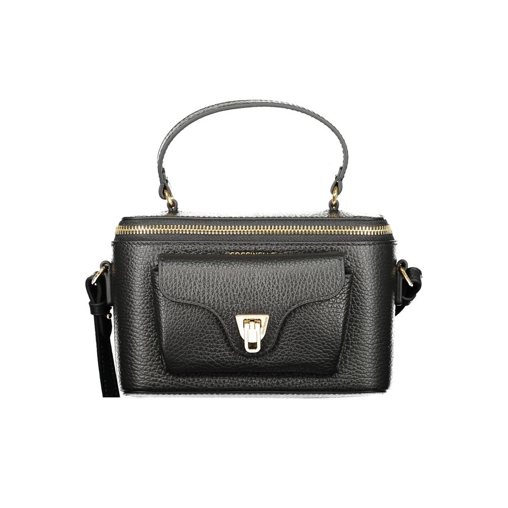 Coccinelle Schwarzes Leder Frauen Handtasche