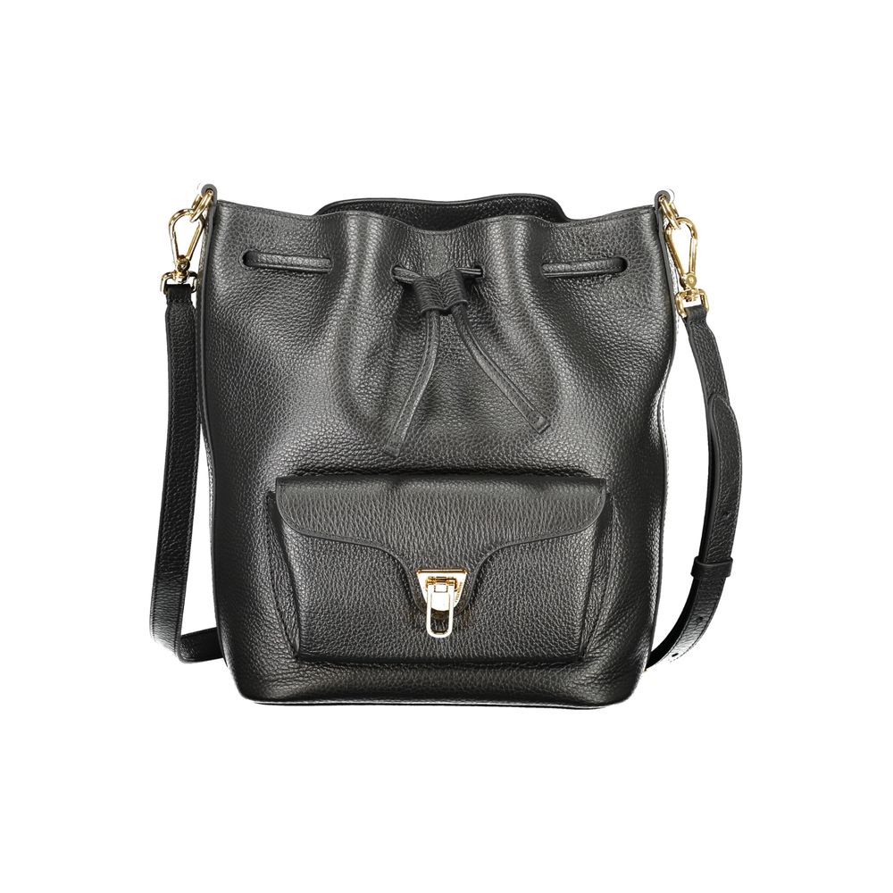 Coccinelle Schwarzes Leder Frauen Handtasche