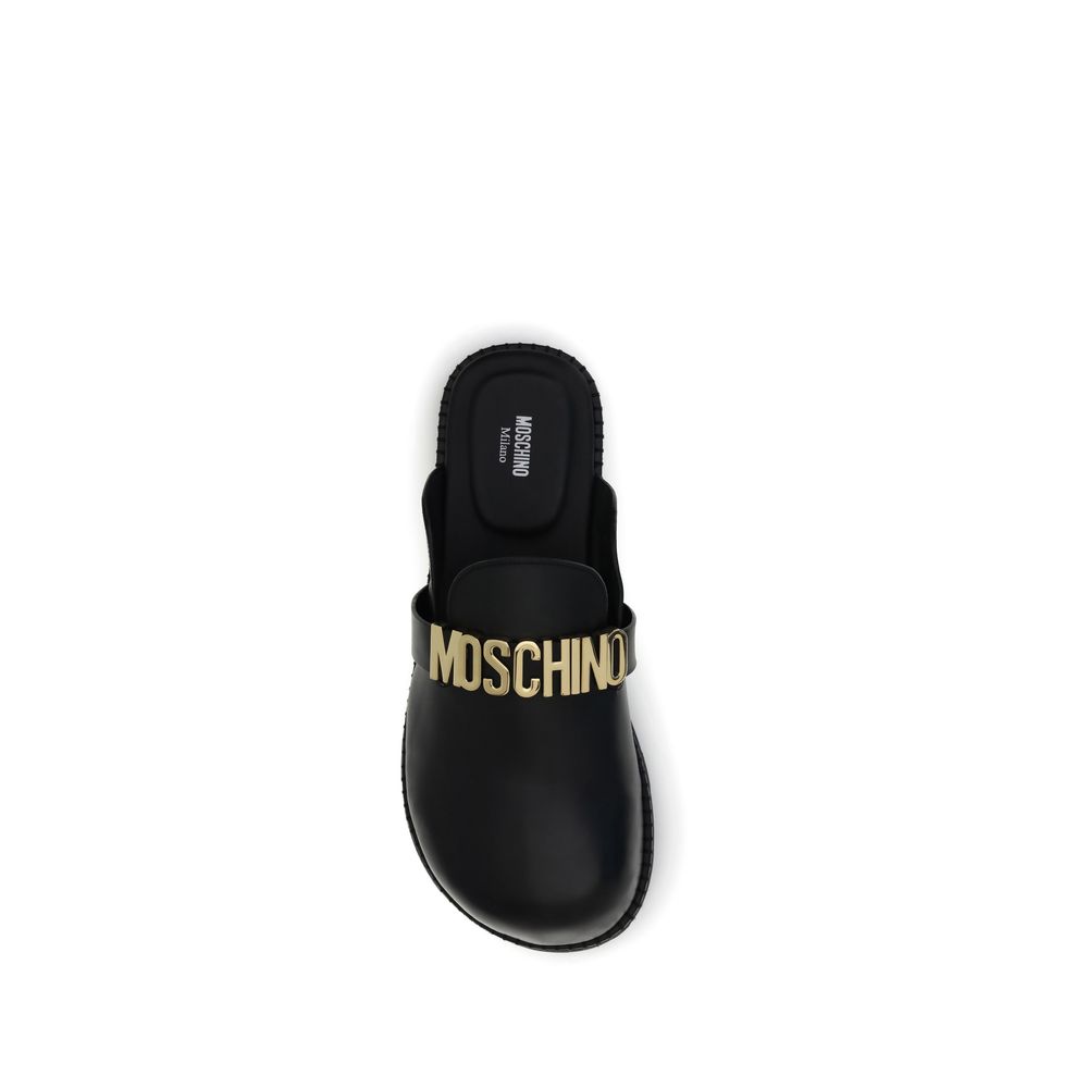 Moschino Logo-Pantoletten