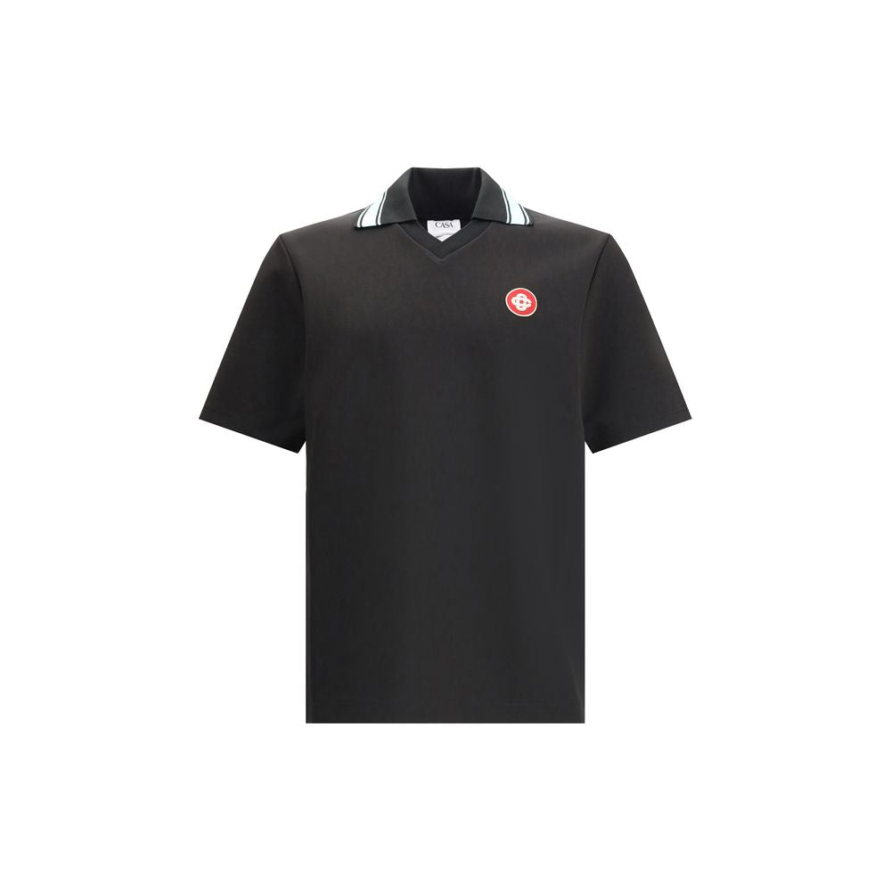 Casablanca Polohemd mit Logoaufnäher