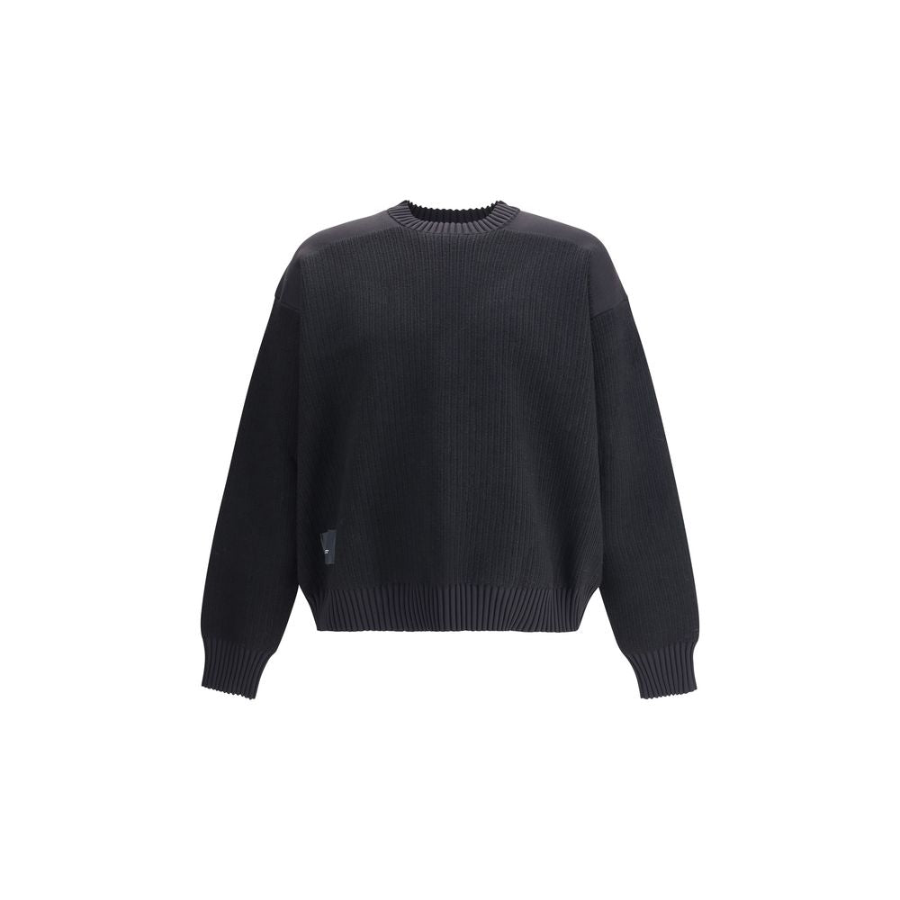 Y-3 Gefütterter Crew Pullover aus Wolle