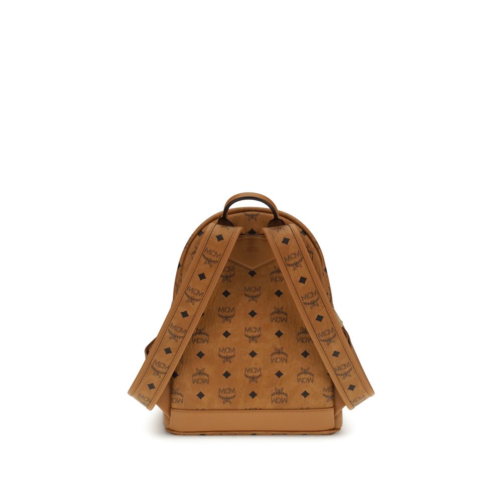 MCM Bedruckter Canvas-Rucksack klein Stark