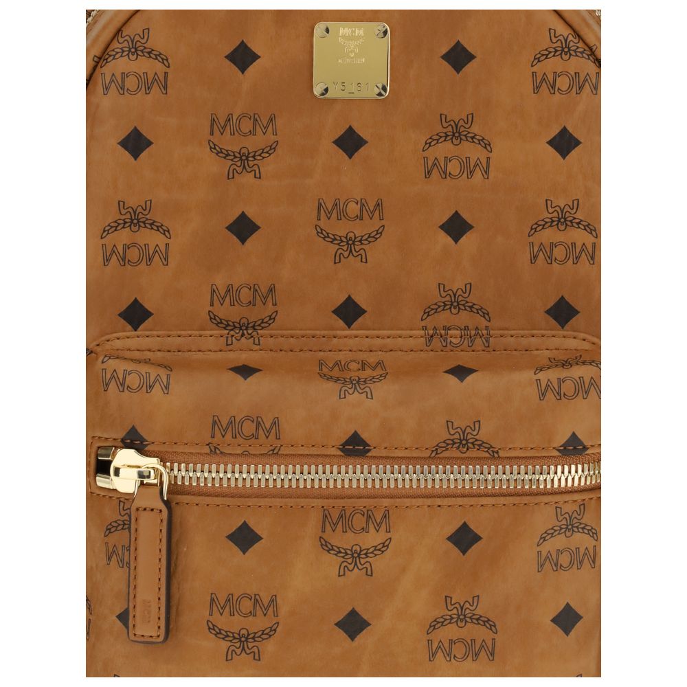 MCM Bedruckter Canvas-Rucksack klein Stark