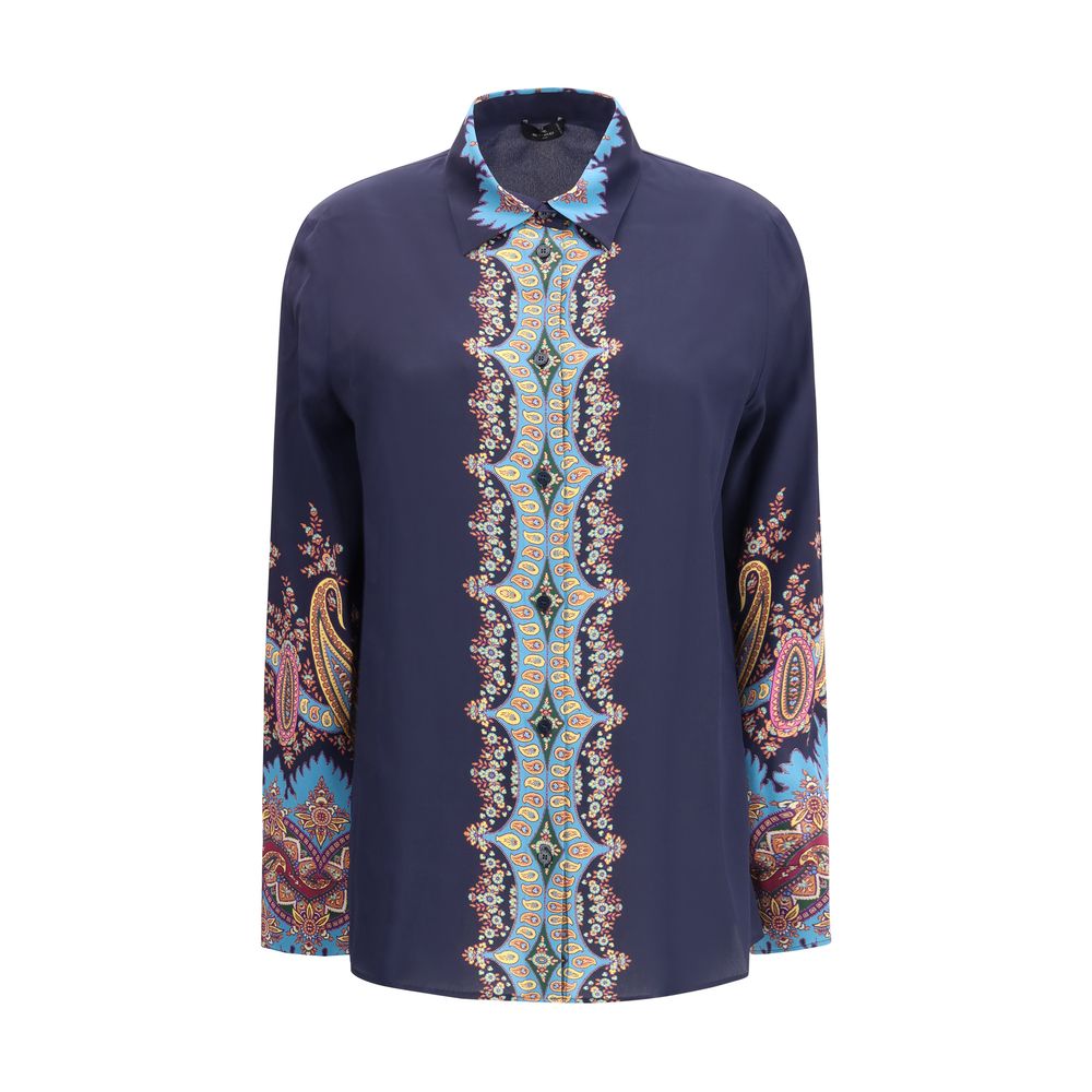 Etro Seidenhemd Paisleymuster